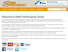 Tablet Screenshot of kmwperformance.com